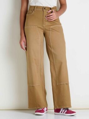 Toad&Co Balsam Wide Leg Utility Pant Honey Brown / 0 New with tags NWT